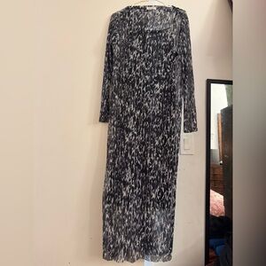 & Other Stories Monochrome Long Sleeve Dress net fabric stretch size Medium